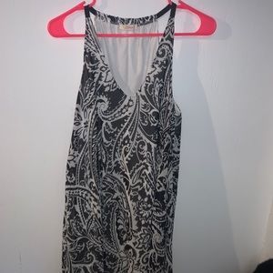 Black and white paisley dress